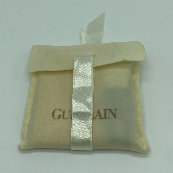 RARE Vintage GUERLAIN Paris Gold-tone Square Hinged Compact Mirror + Blush Brush - Picture 8 of 12